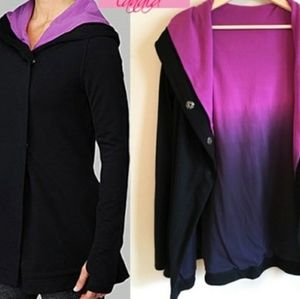 Lululemon awareness hoodie ombre wrap jacket 4 purple pink black